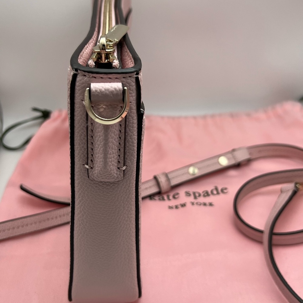 KATE SPADE New York Margaux Medium Pink Leather Convertible Crossbody Bag   NWOT - Picture 9 of 16